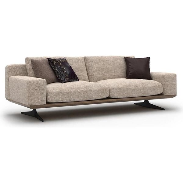 Divano Tre Posti Soggiorno Design Moderno Mobili Imbottiti Divano Di Lusso Nuovo-image