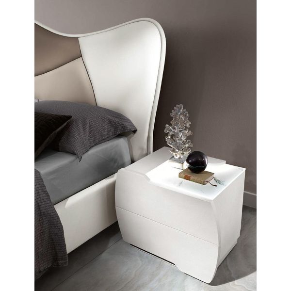 Comodini Consolle Tavolino Consolle Da Letto Legno Bianco Comodino Moderno-image