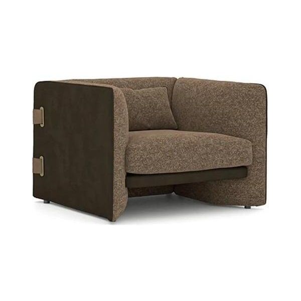 Mobili Imbottiti Di Design Moderno Poltrona Soggiorno Di Lusso Imbottitura Tessile Arredamento-image