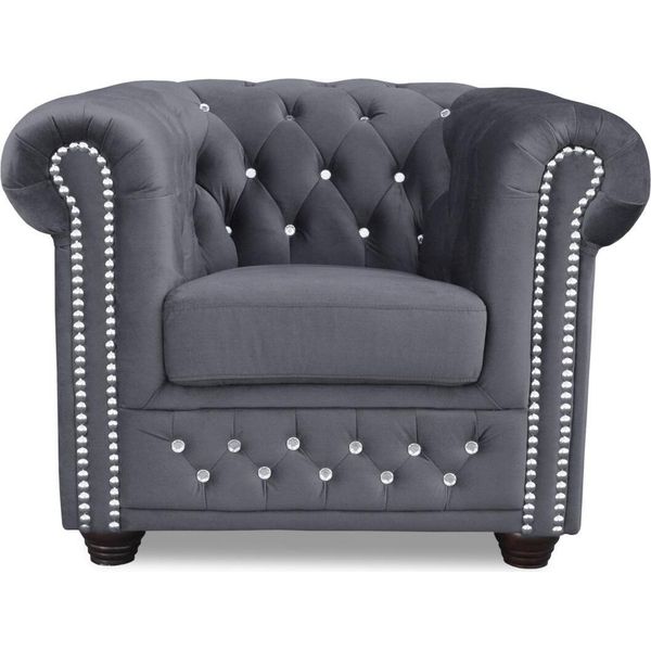 Divani Chesterfield Poltrona Divano Tv Divano 1 Posto Tessuto Rivestimento Nuovo-image