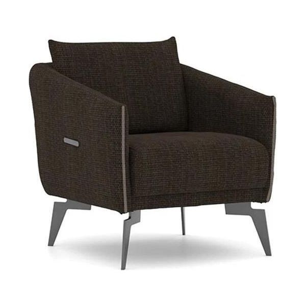 Poltrona Nera Soggiorno Design Moderno Tessile Mobili Imbottiti Di Lusso-image