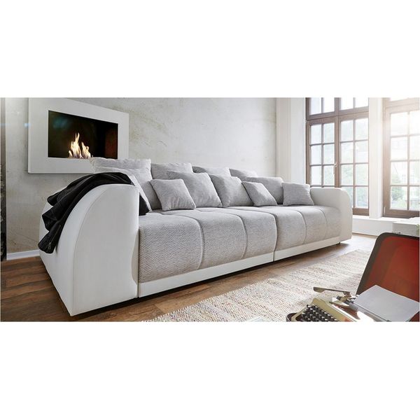Divano Divano 310Cm Imbottito Divani 5 Posti Tessile Grande Xxl Divani Soggiorno Pelle-image