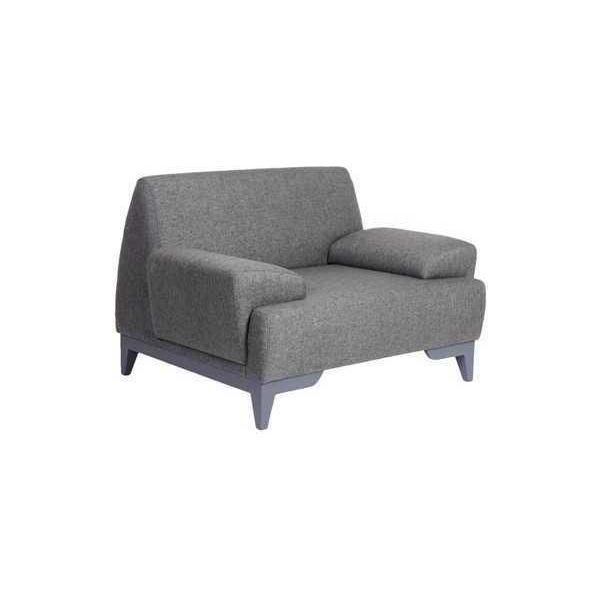 Poltrona Di Design Grigia Soggiorno Moderno Poltrona Imbottita Relax A 1 Posto-image