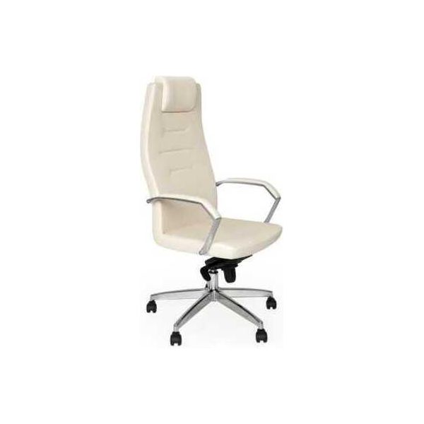 Poltrona Bianca Sedia Di Design Sedie Da Ufficio Sedia Girevole Sedia Executive Sedia Monoposto-image