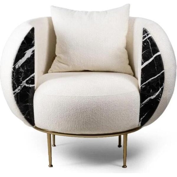 Poltrona Da Salotto Di Design Divano Di Lusso Nuova Imbottitura Tessuto Moderno Nuovi Mobili Imbottiti-image