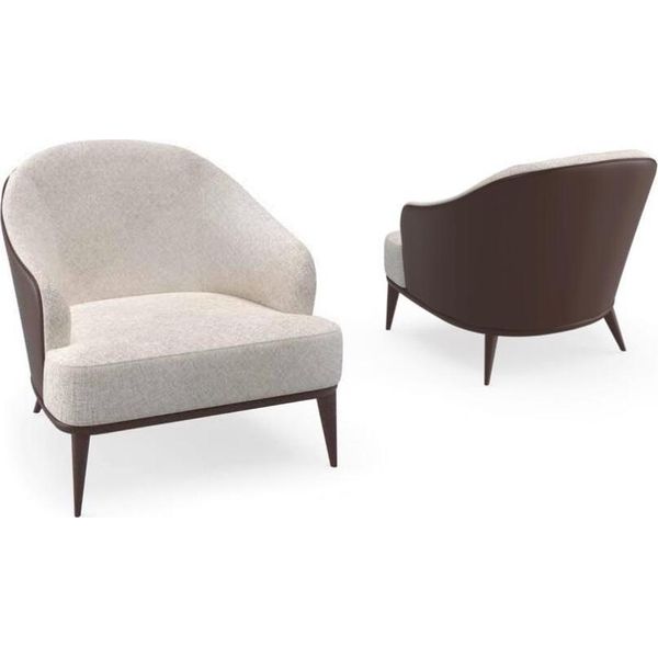Poltrona Seduta Design Moderno Soggiorno Stile Marrone Poltrona Tv Lusso-image