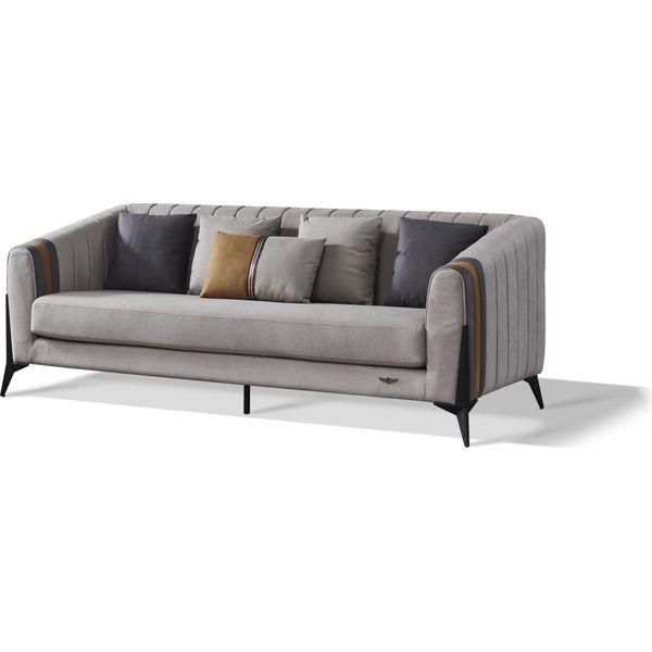 Set Di Divani 3+1+1 Posti Di Design Divani Imbottiti Divani Tessili Pelle Relax-image