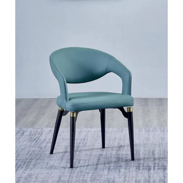Sedia Blu Per Sala Da Pranzo Lusso A 1 Posto Eleganti Sedie Monoposto In Legno-image