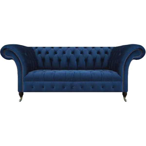 Divano Di Design A Tre Posti Chesterfield Divano Arredo Soggiorno Imbottito-image