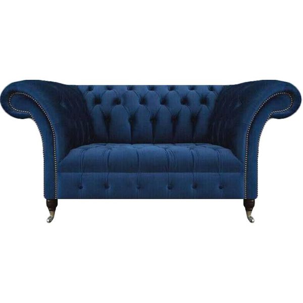 Divano Da Salotto A Due Posti Divano Imbottito Di Design Chesterfield-image