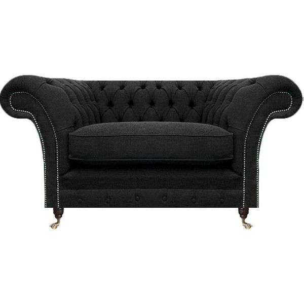 Poltrona New Black Chesterfield Designer Soggiorno Poltrona Imbottita Arredamento-image