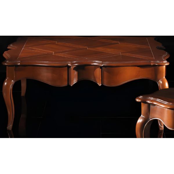 Tavolino Xxl In Vero Legno 112X112Cm Mobili Tavoli D'arredo Italiani-image