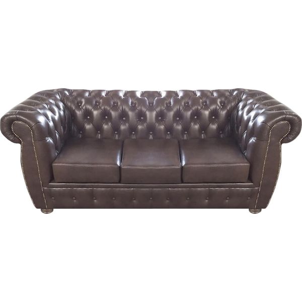 Divano A Tre Posti Divano Di Lusso Design Chesterfield Sedile Mobili Soggiorno-image