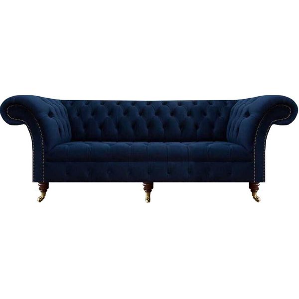 Arredamento Di Design Divano Chesterfield A Tre Posti Divano Da Salotto Nuovo-image