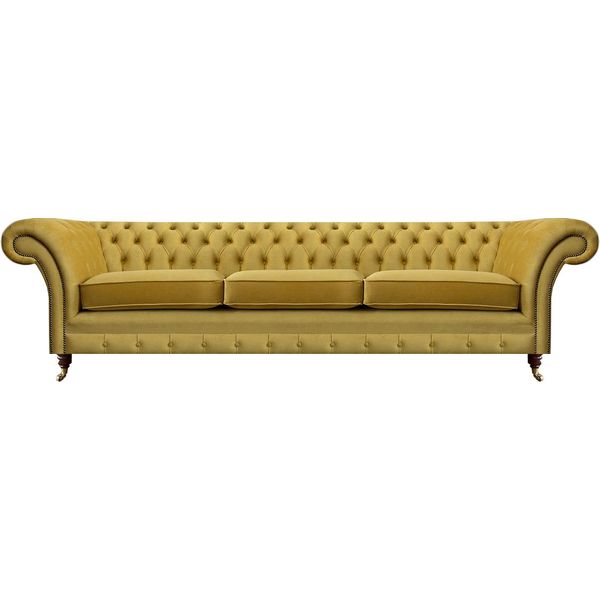 Soggiorno Nuovo Divano Tre Posti Divano Chesterfield Mobili Imbottiti-image