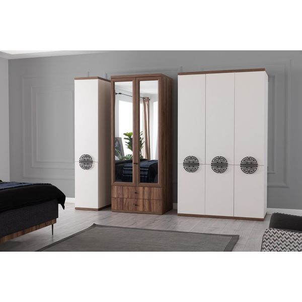 Armadio In Legno Grigio Armadio Di Design Per La Cameretta Dei Bambini-image