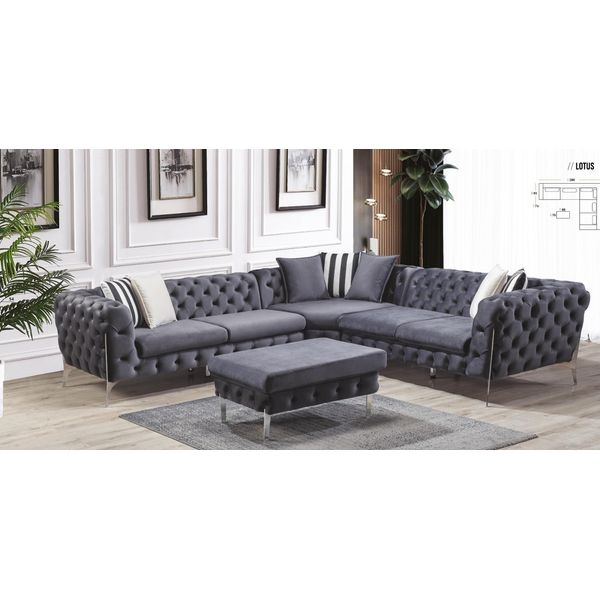 Divano Ad Angolo Divano Tappezzeria Mobili Suite Ad Angolo Divano Divano Chesterfield Zona Giorno-image