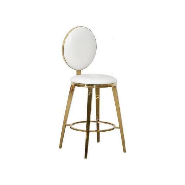 Sedia Imbottita Bianca Di Design Mobili Per La Sala Da Pranzo Tessile Di Lusso A Un Posto-image