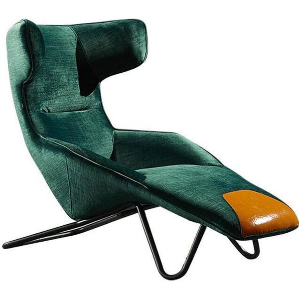 Lusso Poltrona Verde 1 Posto Salotto Imbottito Poltrona Imbottita Poltrona Imbottita-image