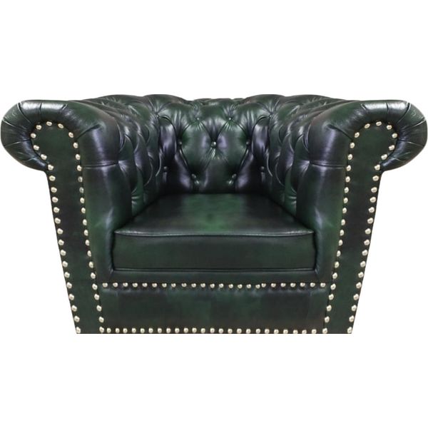 Poltrona In Pelle Mobili Imbottiti Soggiorno Divano Chesterfield Seduta Moderna-image