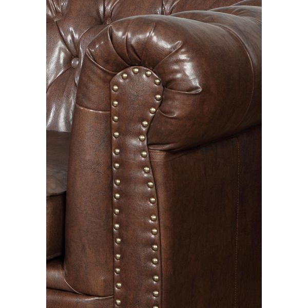 Divano Chesterfield A 3 Posti In Pelle Divano Divano Imbottito Seduta Divani A Tre Posti-image