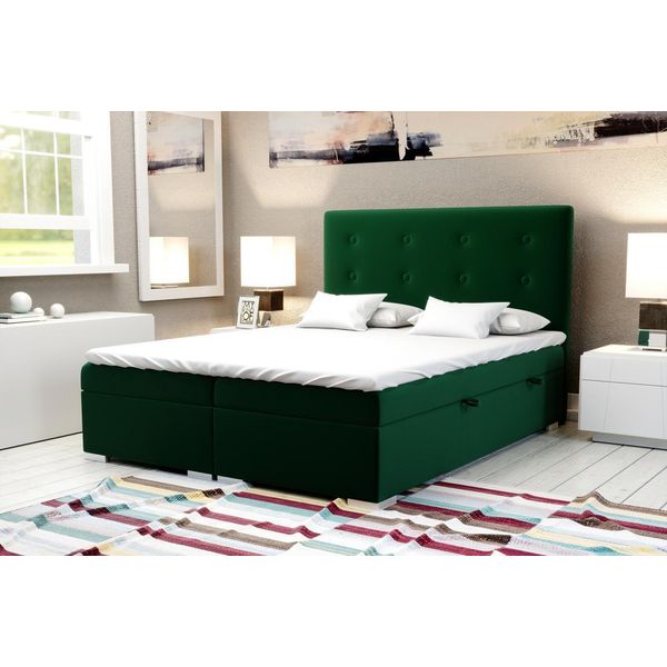 Camera Da Letto Letto Matrimoniale Di Lusso Stile Letto Imbottito Moderno Mobili Tessili Di Design-image