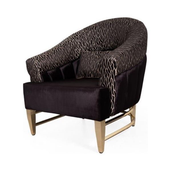 Poltrona Design Di Lusso Tessile Soggiorno Stile Italiano Arredamento Poltrona Lounge-image