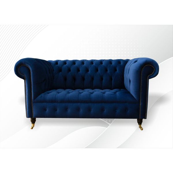 Divano Classico In Tessuto - Divano Chesterfield In Velluto 2 Posti Nuovo Jvmoebel ®-image