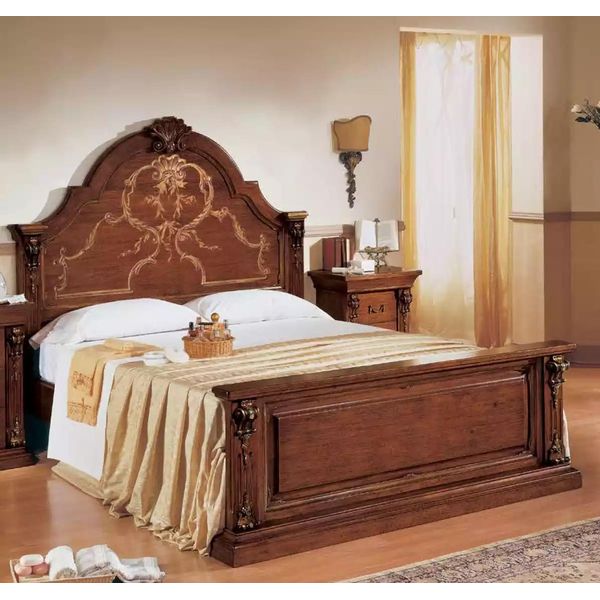 Camera Da Letto Letto Legno 160X200 Letti Marrone Letto Matrimoniale Mobili Mobili-image