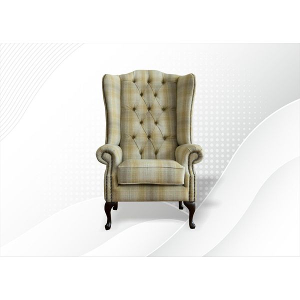 Divani Imbottiti In Tessuto Chesterfield Design Divano Poltrona Poltrona 1 Posto Wing Chair-image