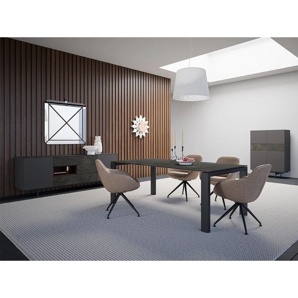 Set Da Pranzo Set Da Sala Da Pranzo 8 Pezzi Tavolo Da Pranzo 4X Sedie Mobile Di Lusso Design Arredamento-image