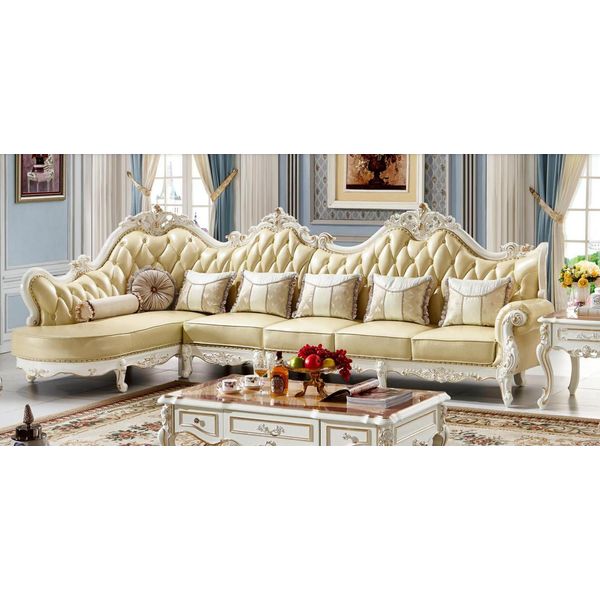 Divano Classico Chesterfield Divano Imbottito Suite Angolo Divano Barocco Angolo-image