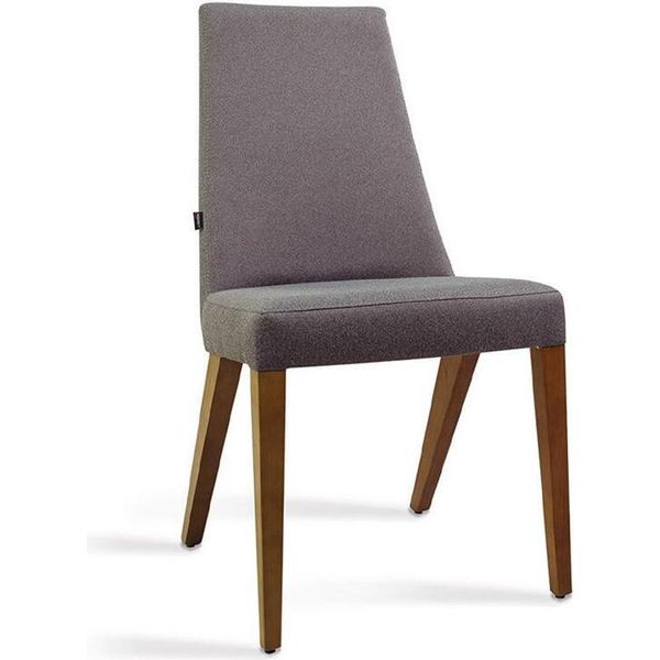 Sedia Grigia Arredamento Sala Da Pranzo Moderna Sedia Di Legno Design Nuovo-image