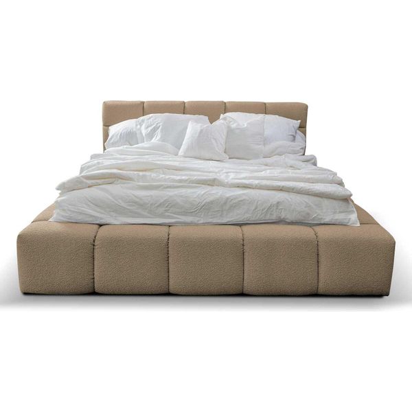 Camera Da Letto Design 180X200Cm Letti Matrimoniali Lusso Velluto Tessile Letto Matrimoniale-image