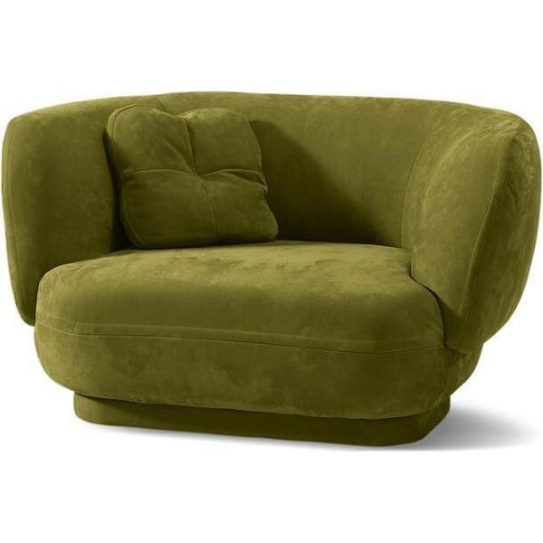 Poltrona Seduta Verde Prianera Design Tappezzeria Soggiorno Monoposto Mobili Stile Lusso-image
