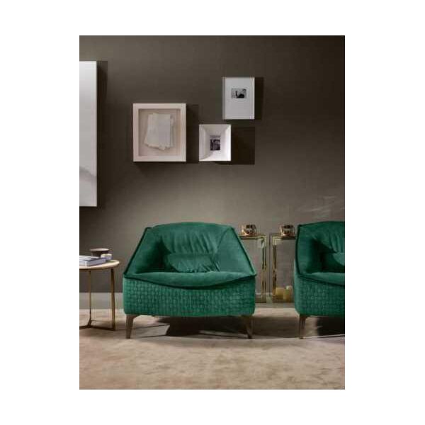 Lusso Mobili Design Poltrona Classica Moderna Poltrona Design Tessile Soggiorno Nuovo-image