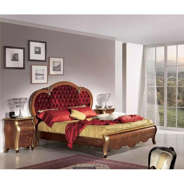 Letto Di Lusso Chesterfield Per La Camera Da Letto Design Imbottito Letti Di Lusso-image