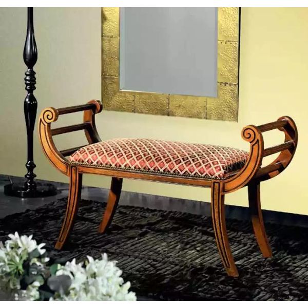Seduta Panca Imbottita Mobili Classici Panca Di Design Sedute Panche-image
