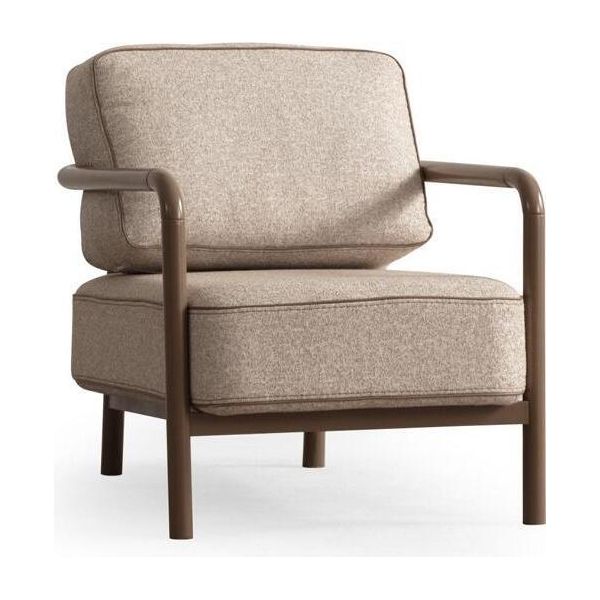 Poltrona Moderna Beige Poltrona Monoposto Da Salotto Di Design-image