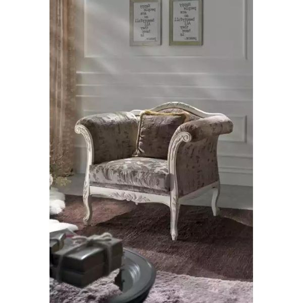 Poltrona 1 Posto Divani Imbottiti Design Lusso Tessile Divano Grigio Divano Nuovo-image