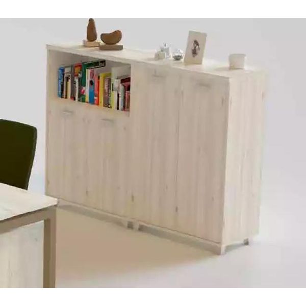 Schedario In Legno Mobili Da Ufficio Moderni Armadio Portadocumenti Bianco Cassettiera-image