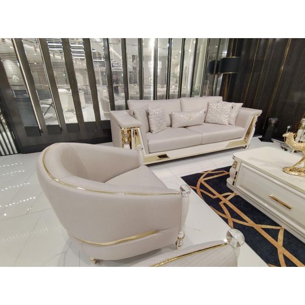 Poltrona Poltrona Imbottita Design Poltrona Divano Relax Tessuto Moderna Poltrona Design Nuova-image