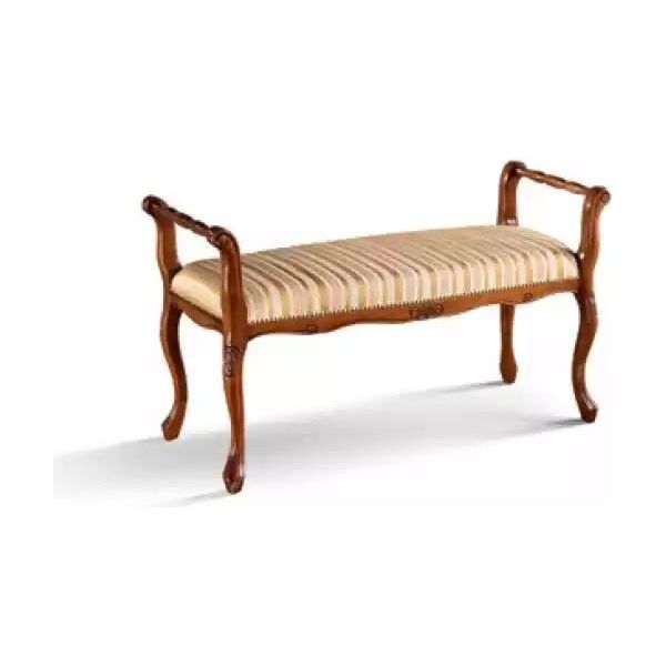 Panca Soggiorno Panca Classica Panca Imbottita Arredo Tessile 101X40X57-image