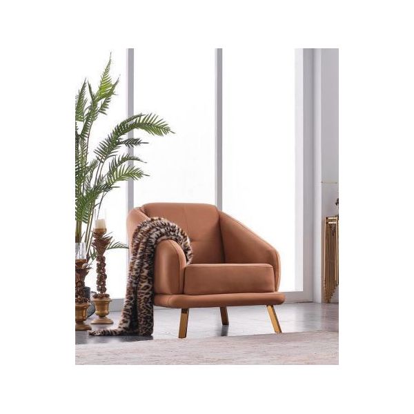 Poltrona Di Design Soggiorno Lusso Seduta Imbottitura Tessile Mobili Poltrona Moderna Nuova-image