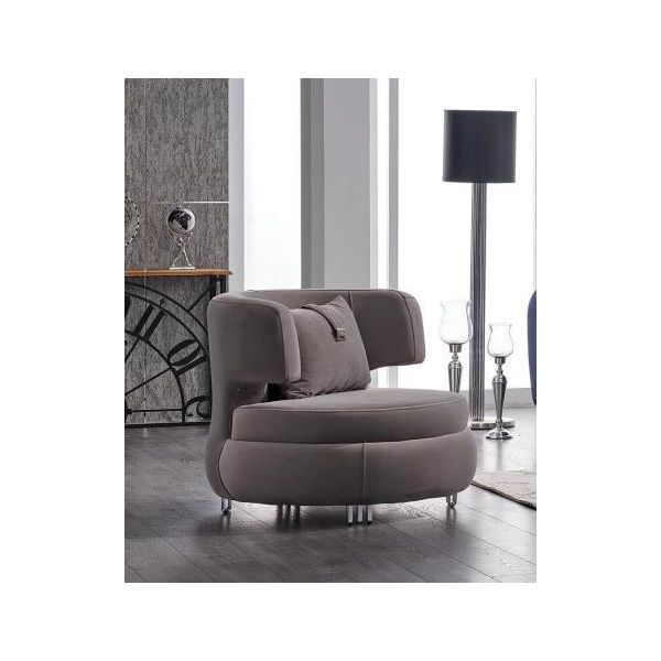 Poltrona Moderna Soggiorno Di Design Seduta Di Lusso Arredo Tessile Club Relax-image