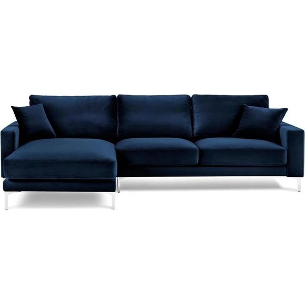 Divano Angolare Blu Zona Giorno Divano Angolare Suite Imbottitura Mobili Italiani Design-image
