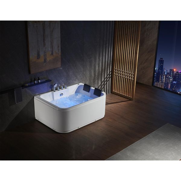 Getti Idromassaggio Vasca Da Bagno Vasca Doppia Vasca Da Bagno Ad Angolo Vasca Da Bagno 2 Persone-image