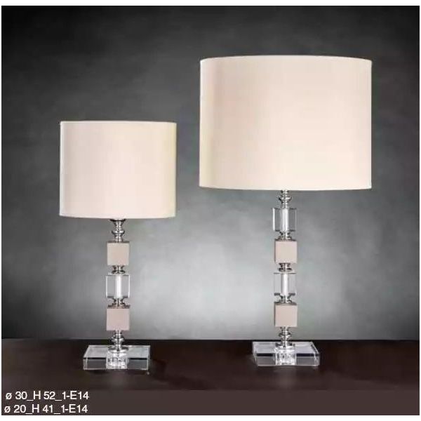 Lampada Da Tavolo Lampada Beige Lampadario Lampade Di Cristallo Luci Nuove-image
