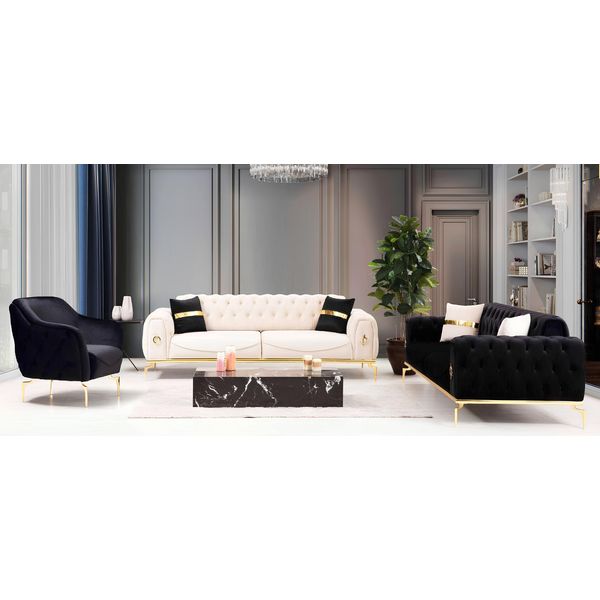 Suite Chesterfield Suite Di Lusso Mobili Imbottiti Poltrona A Tre Posti-image