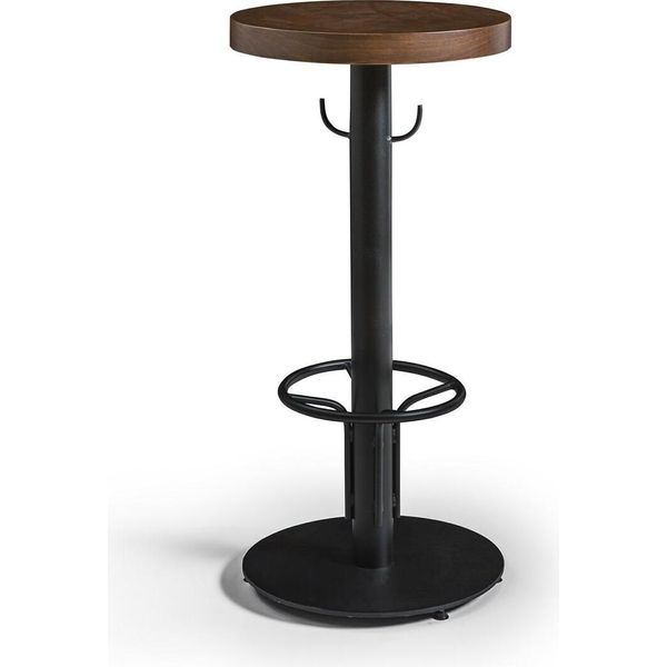 Tavolo Da Bar Tavolo Da Bar Rotondo Moderno Legno Marrone Mobili Nuovo Design Di Lusso-image